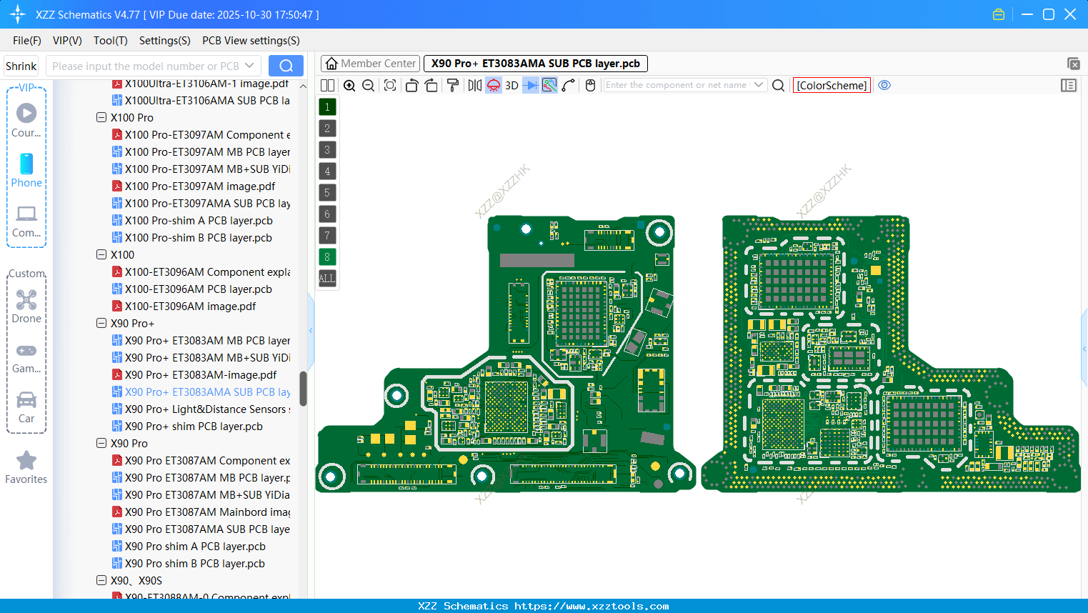 VIVO X90 Pro+ ET3083AMA SUB PCB Layer